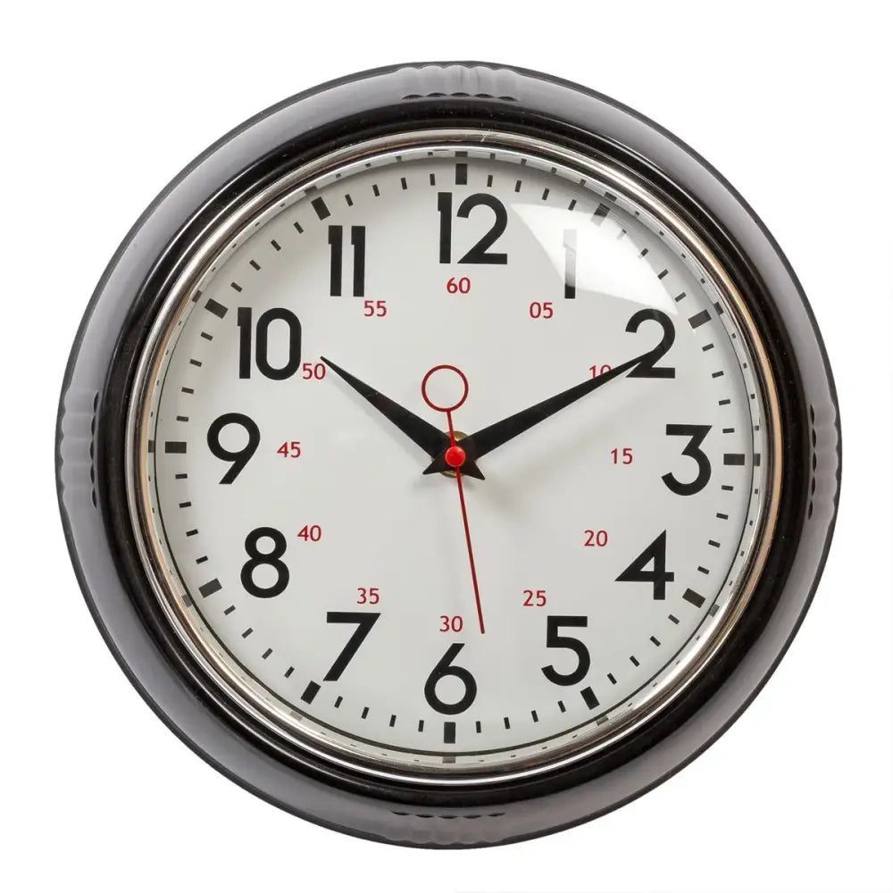 Retro Black Wall Clock - PABOOM