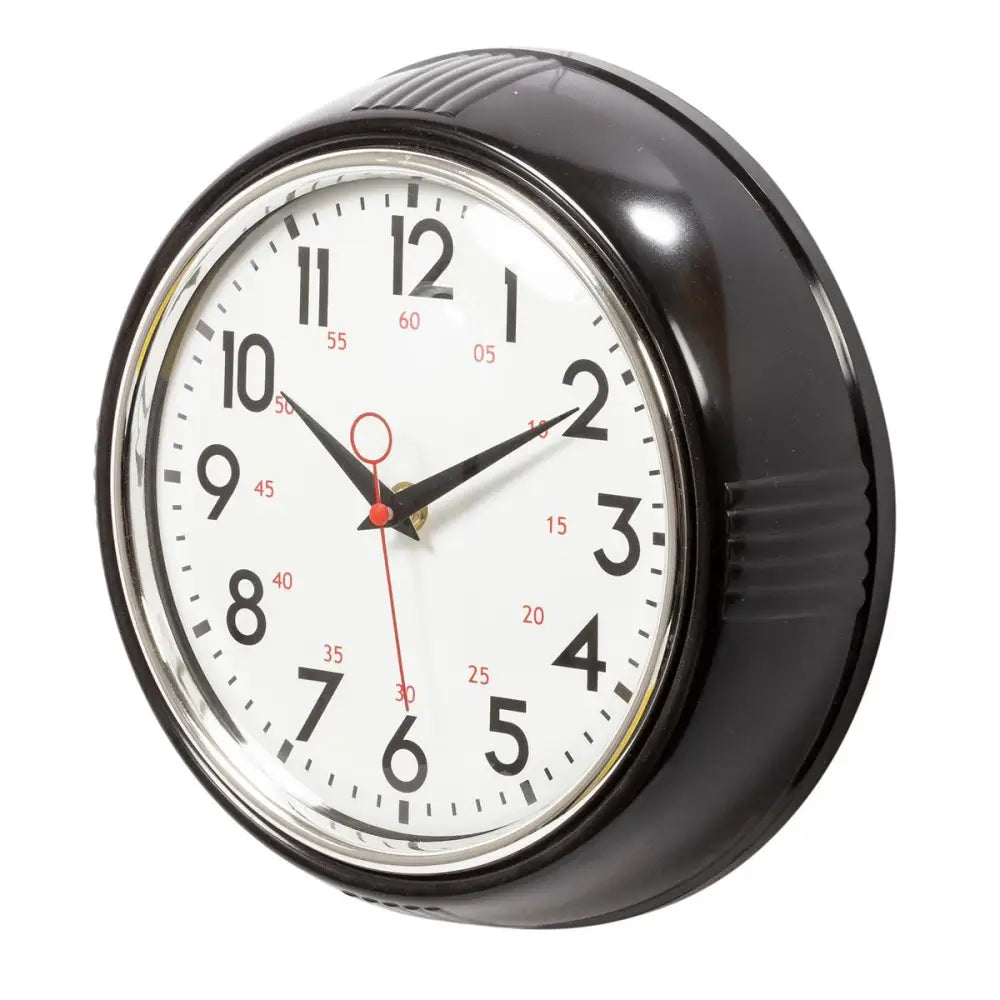 Retro Black Wall Clock - PABOOM