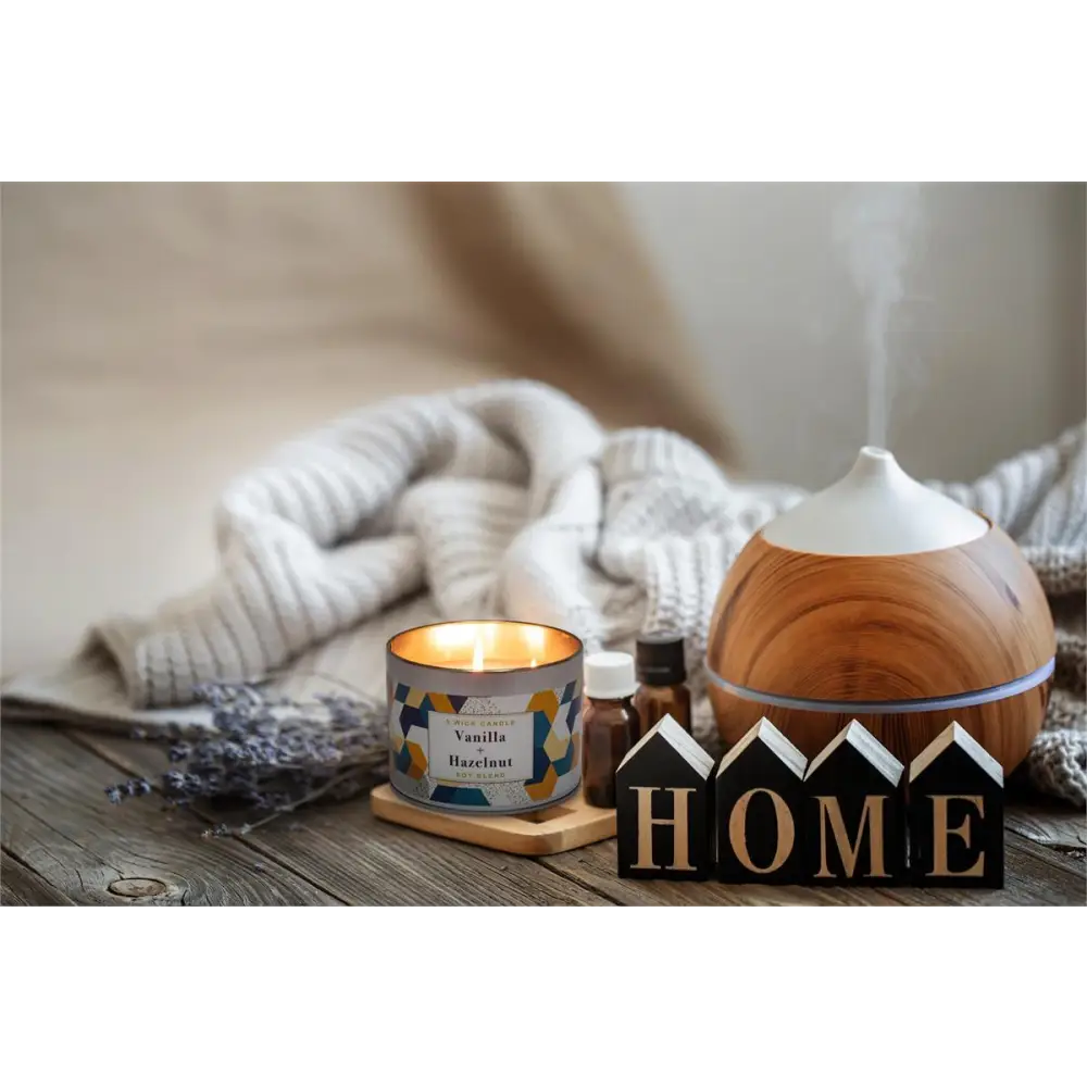 Vanilla & Hazelnut 3-Wick Candle Tin - PABOOM