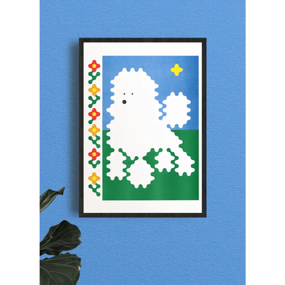 KIBLIND Atelier - A3 poster - Joe O’Donnell - Poodle