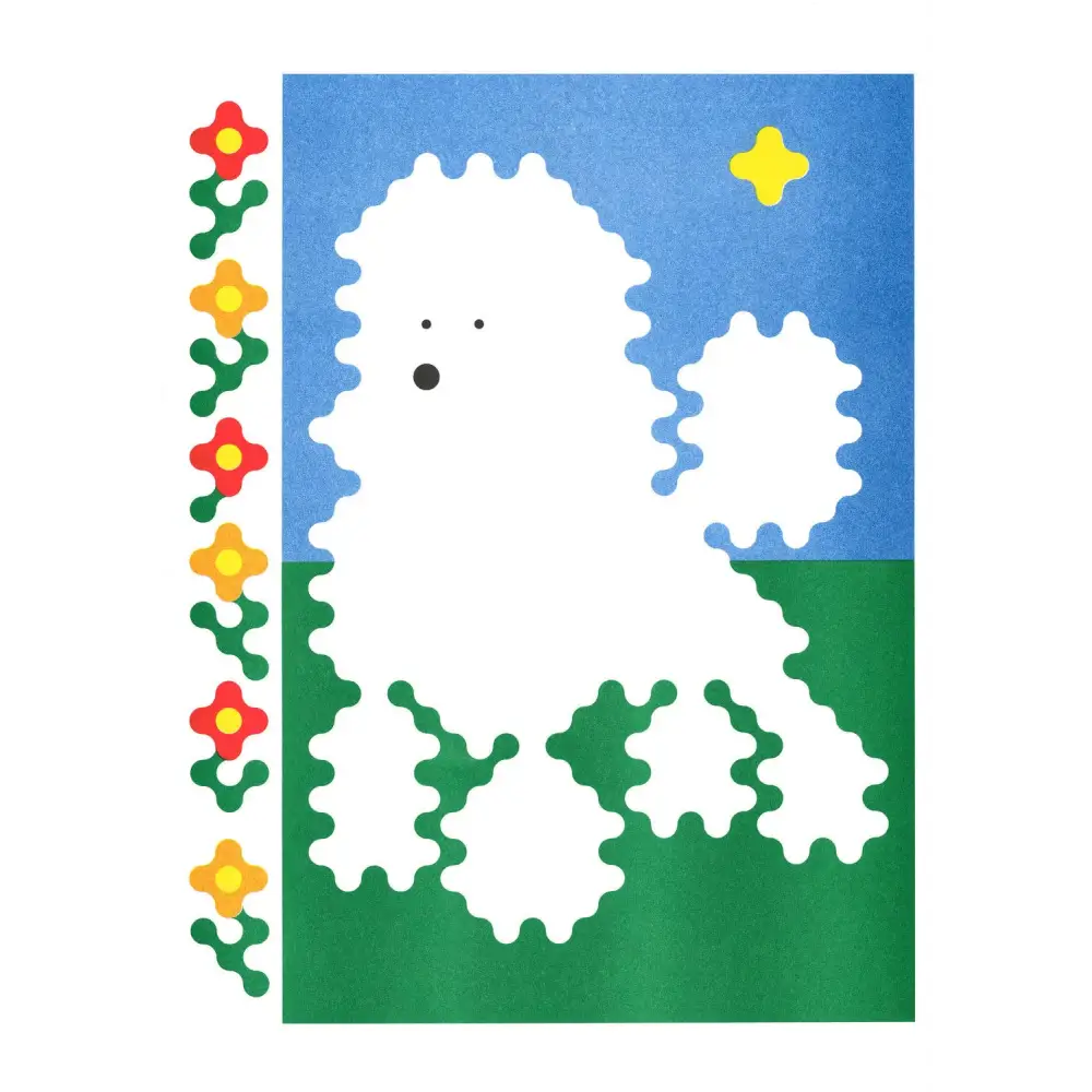 KIBLIND Atelier - A3 poster - Joe O’Donnell - Poodle
