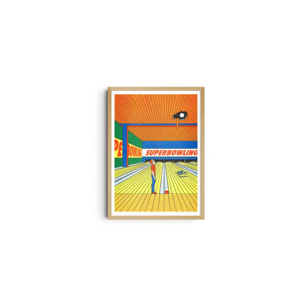 KIBLIND Atelier - A3 poster - Simon Bailly - Super Bowling