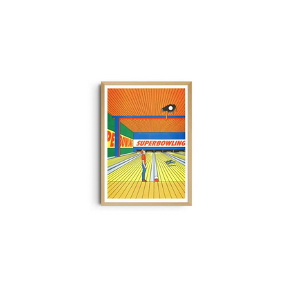 KIBLIND Atelier - A3 poster - Simon Bailly - Super Bowling