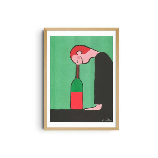 Bottle A3 poster - Jean Jullien - PABOOM