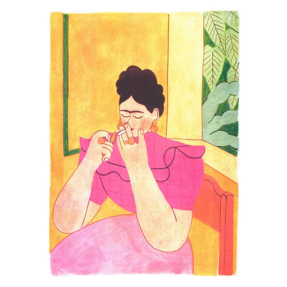 Frida Kahlo A3 poster - Morgane Fadanelli - PABOOM