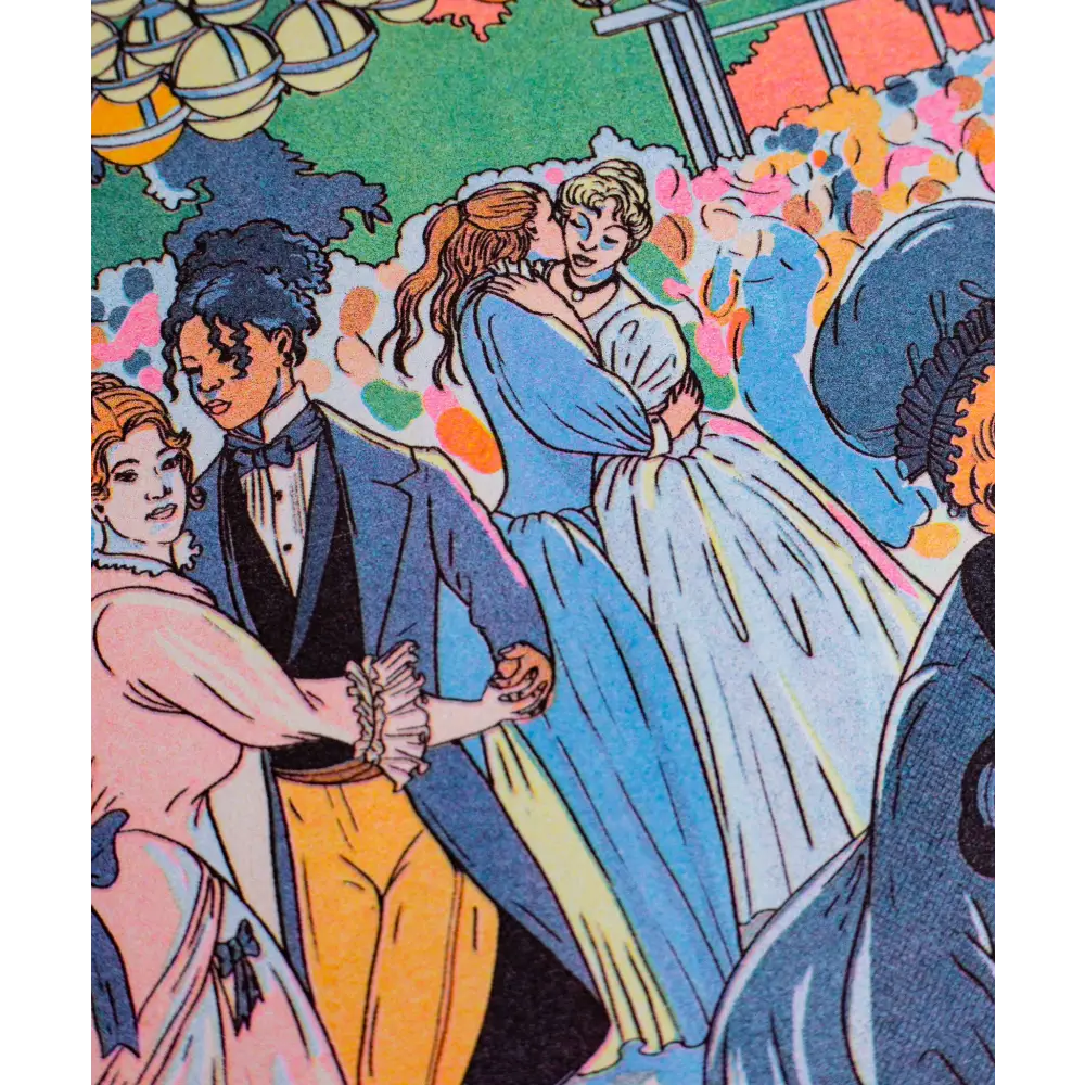 KIBLIND Atelier - Poster - Bal du moulin de la Galette - María Jesús Contreras