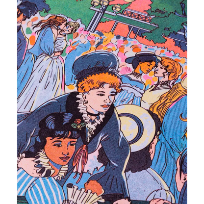 KIBLIND Atelier - Poster - Bal du moulin de la Galette - María Jesús Contreras