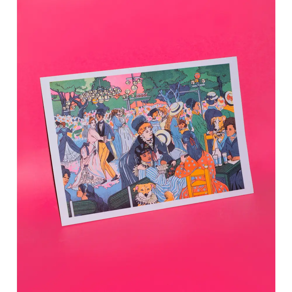 KIBLIND Atelier - Poster - Bal du moulin de la Galette - María Jesús Contreras