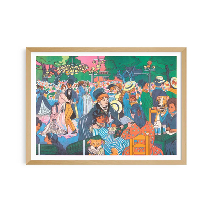 KIBLIND Atelier - Poster - Bal du moulin de la Galette - María Jesús Contreras