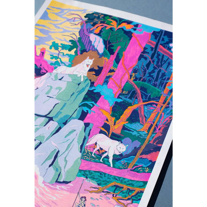 KIBLIND Atelier - Princess Mononoke - Miyazaki - Simon Roussin A3 Poster