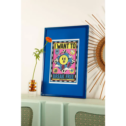 “Queen - I Want to Break Free” A3 poster - Yeye Weller - PABOOM