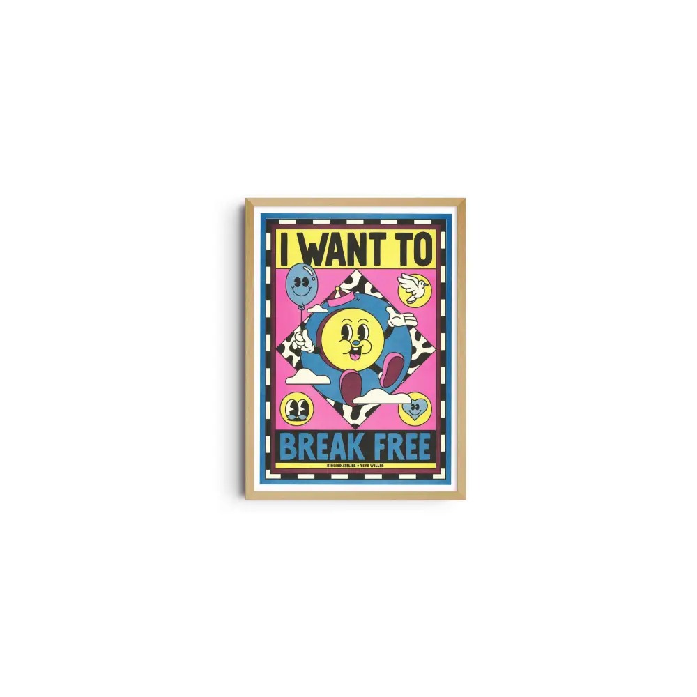 “Queen - I Want to Break Free” A3 poster - Yeye Weller - PABOOM