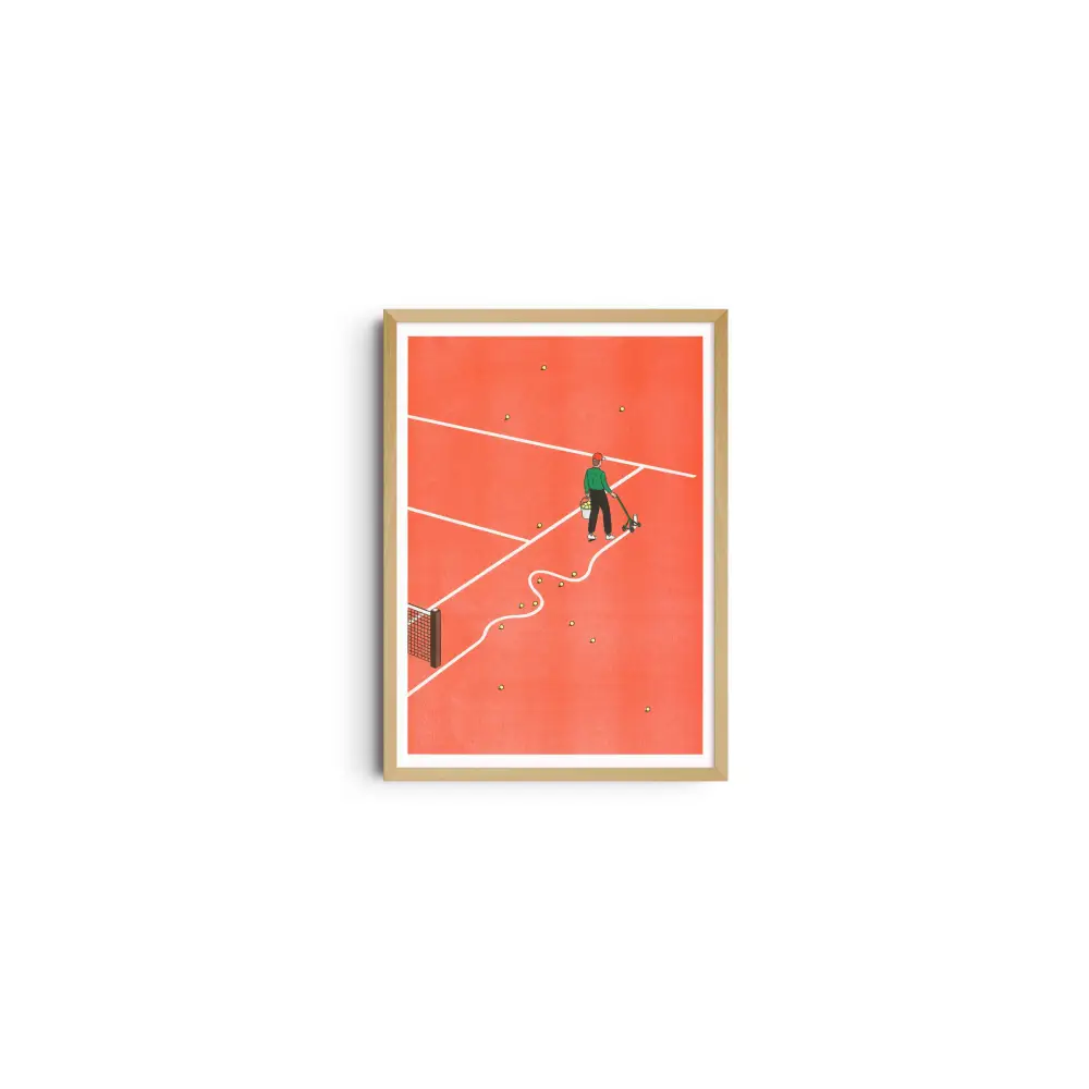 Roland-Garros A3 poster - Simon Bailly - PABOOM