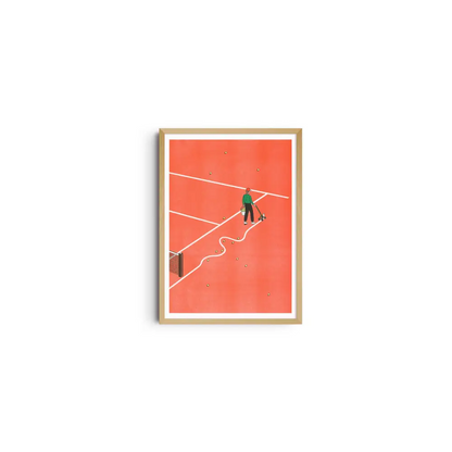 Roland-Garros A3 poster - Simon Bailly - PABOOM