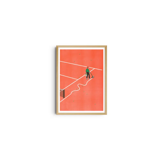 Roland-Garros A3 poster - Simon Bailly - PABOOM