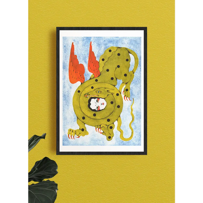 The Kiss A3 poster - Lou Benesch - PABOOM