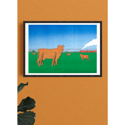 Watch the trains go by A3 poster - Simon Bailly - PABOOM