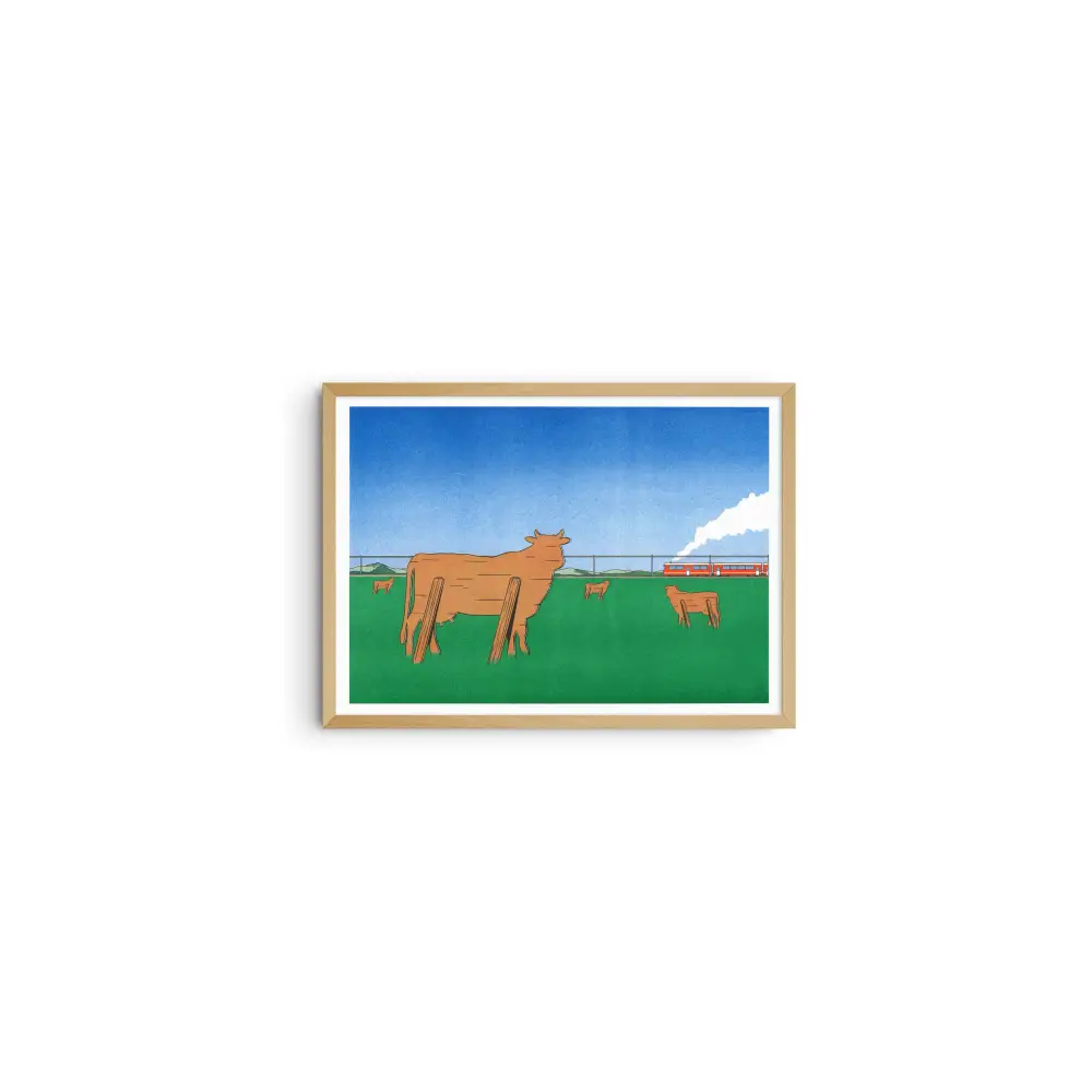 Watch the trains go by A3 poster - Simon Bailly - PABOOM