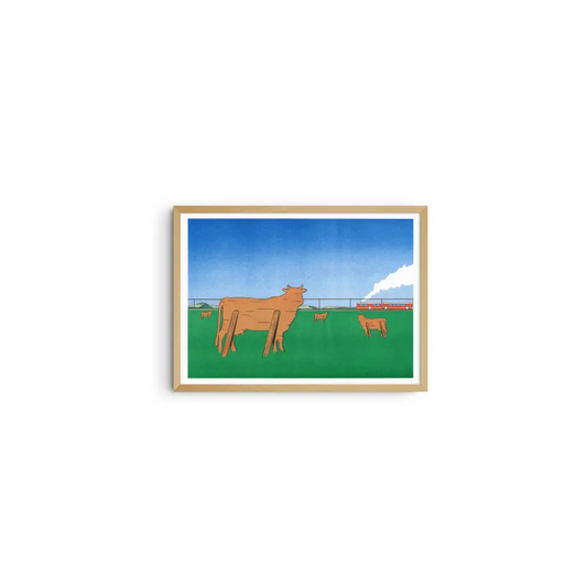 Watch the trains go by A3 poster - Simon Bailly - PABOOM