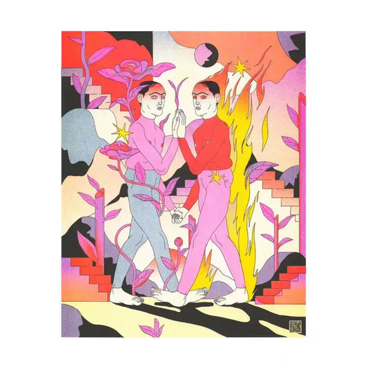 KIBLIND - Wish You Were Here - Raman Djafari Art Print (A3)