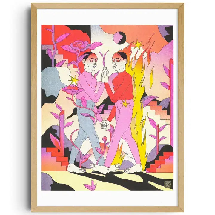 KIBLIND - Wish You Were Here - Raman Djafari Art Print (A3)