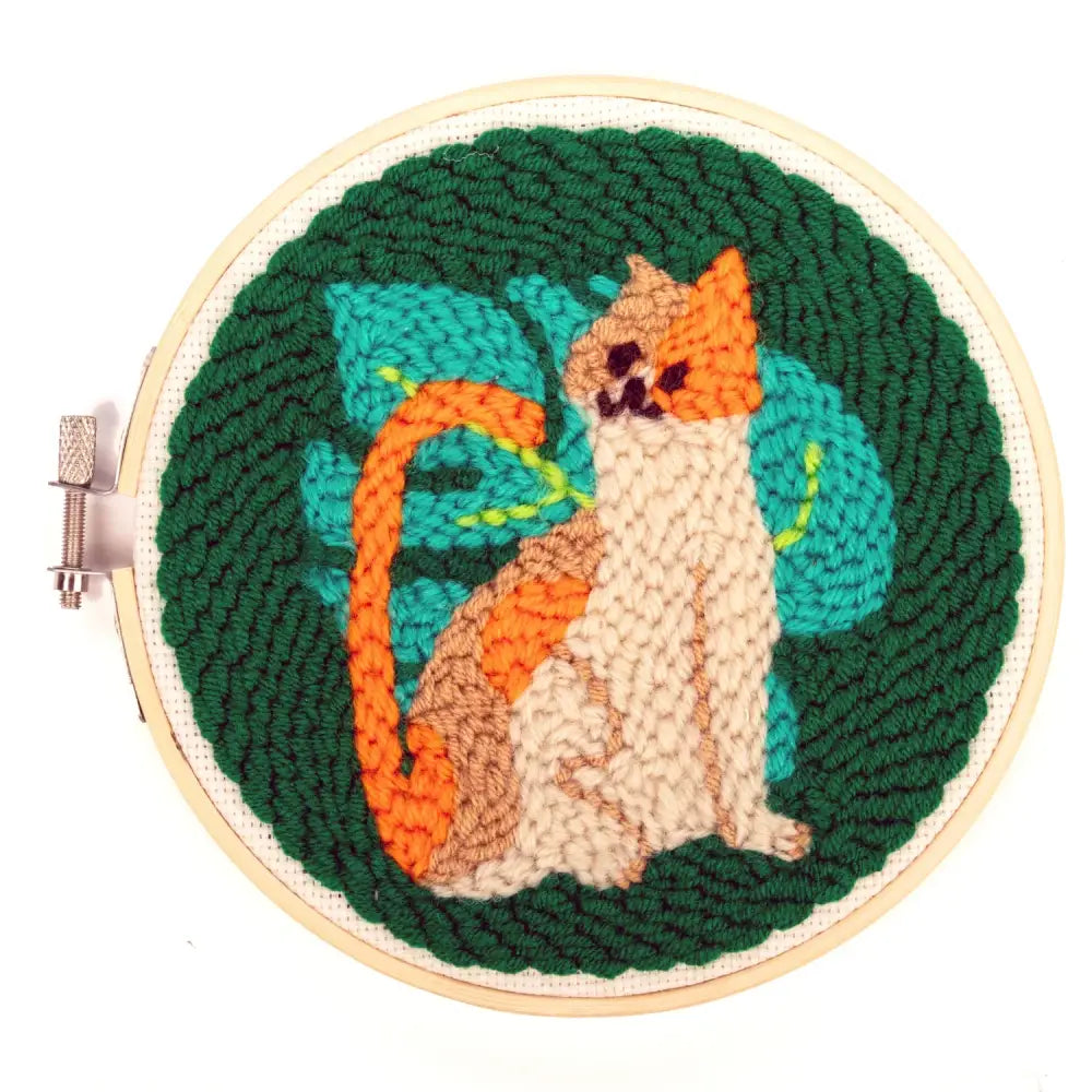 Cat Punch Needle Kit - PABOOM