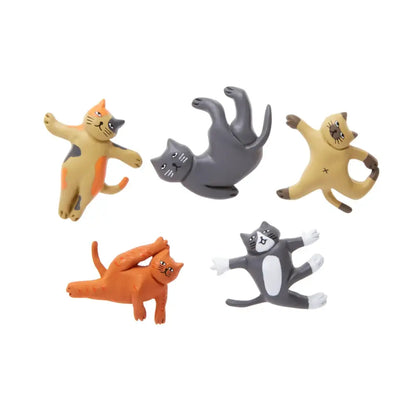 Kikkerland - Cat Yoga Magnets