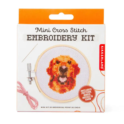 Kikkerland - Dog Mini Cross Embroidery Kit