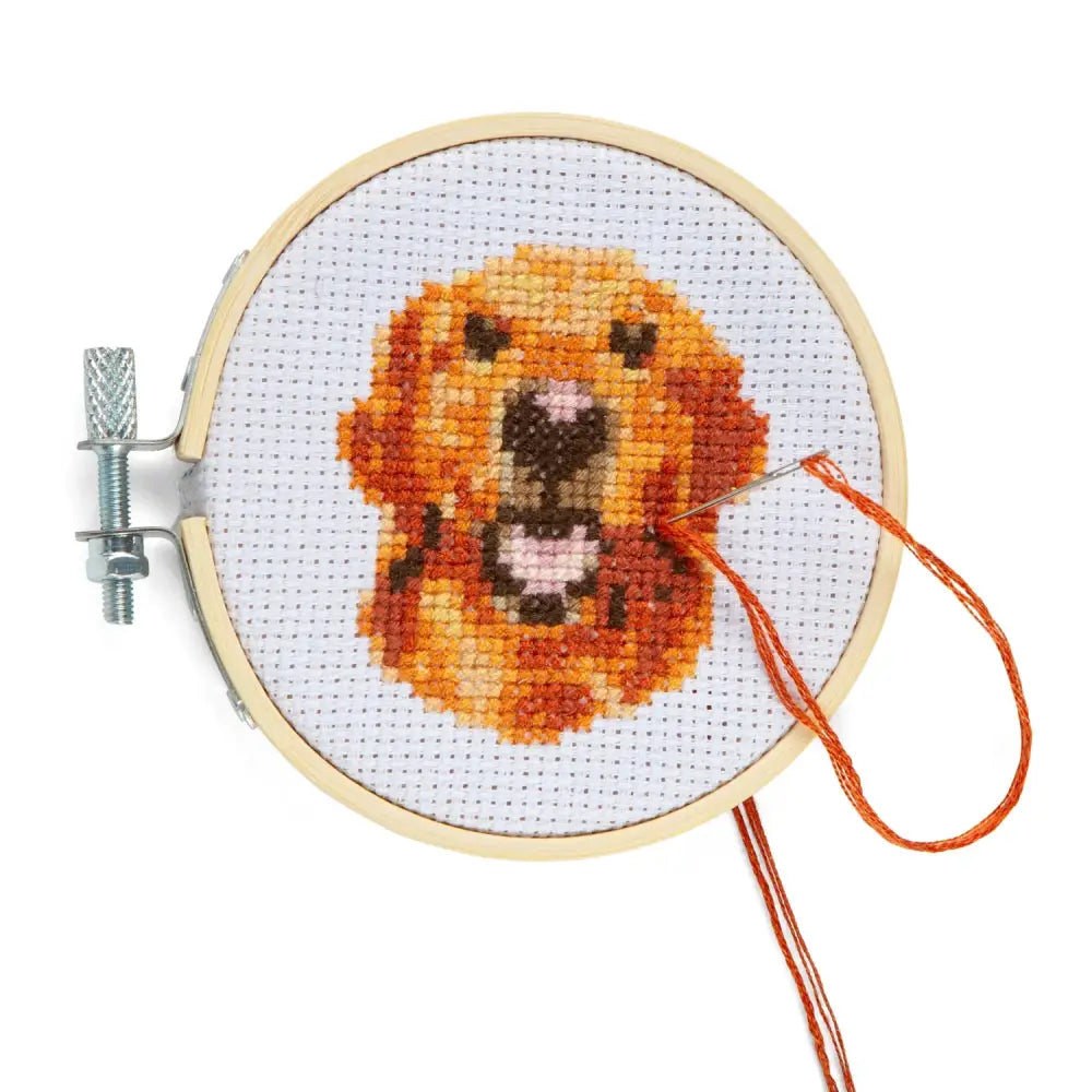 Kikkerland - Dog Mini Cross Embroidery Kit