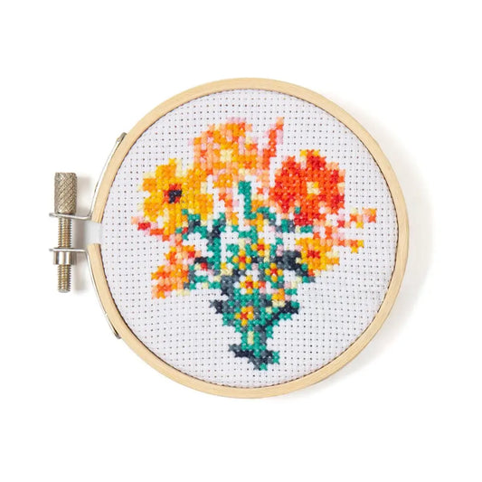 Mini Embroidery Kit Flowers - PABOOM