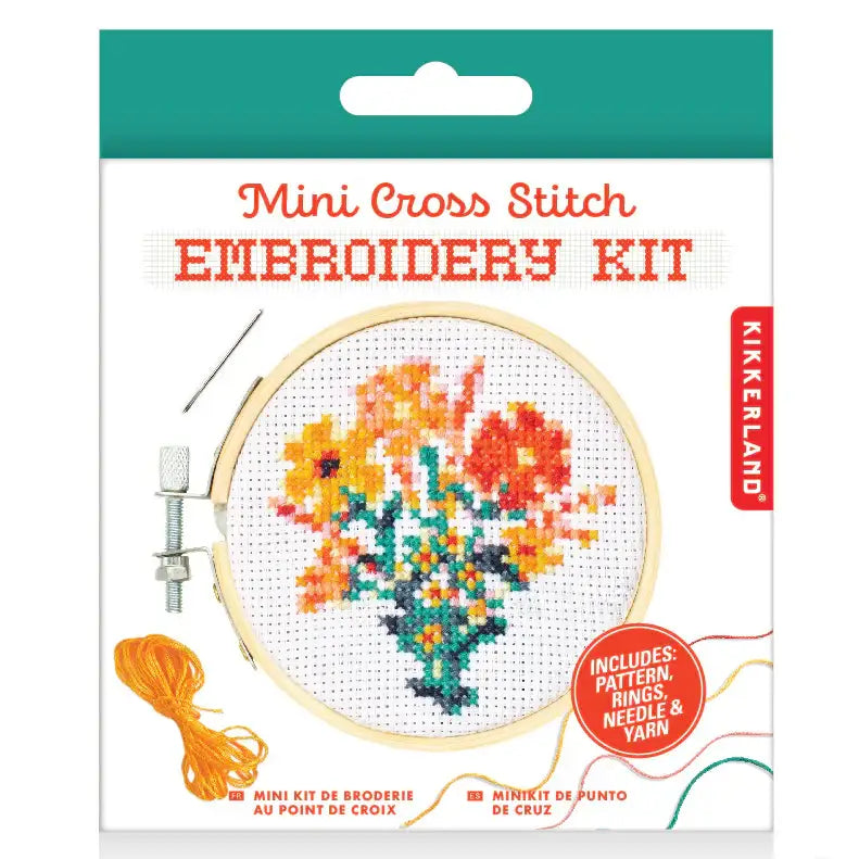 Mini Embroidery Kit Flowers - PABOOM