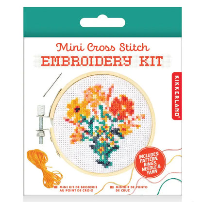 Mini Embroidery Kit Flowers - PABOOM