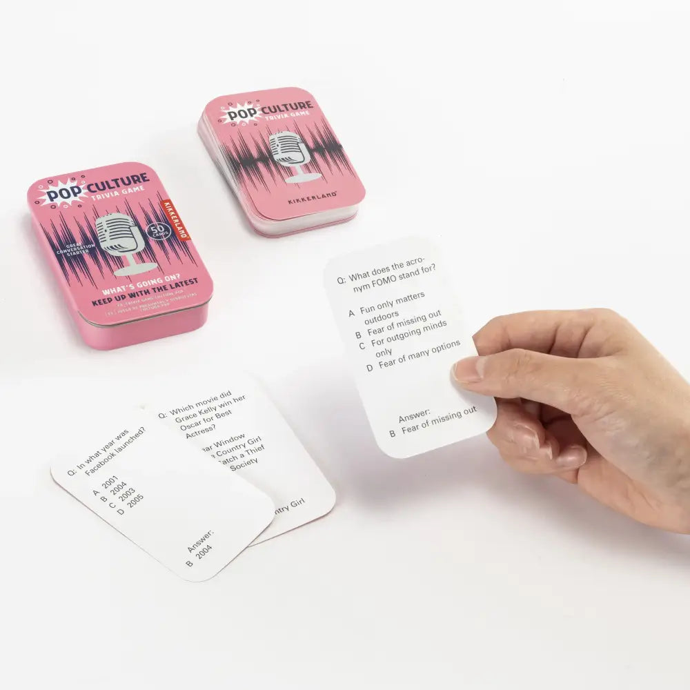 Pop Culture Trivia Cards - PABOOM