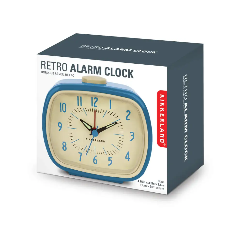 Retro Alarm Clock Blue - PABOOM