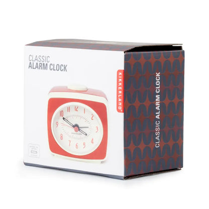 Kikkerland - Small Classic Alarm Clock Red