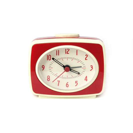 Kikkerland - Small Classic Alarm Clock Red