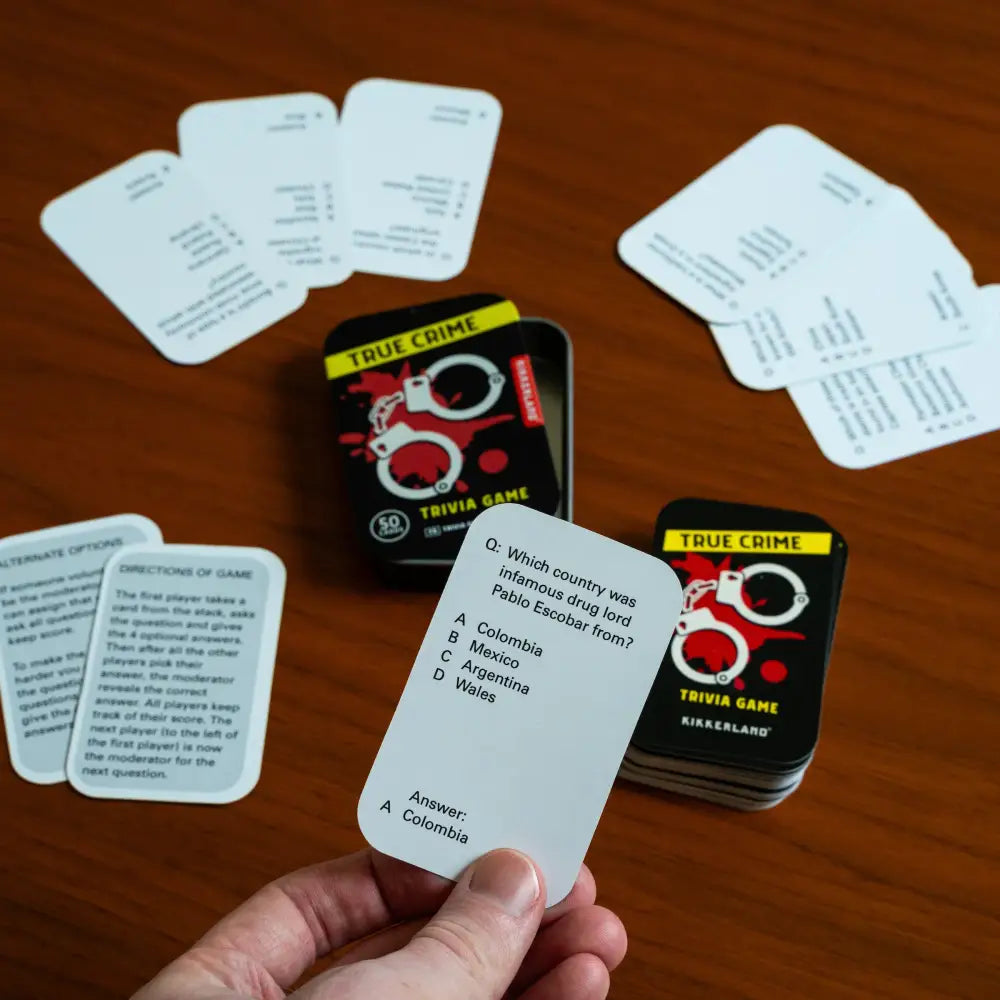 True Crime Trivia Game - PABOOM