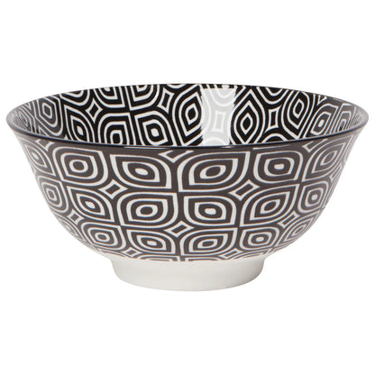 Black Geo Stamped Bowl