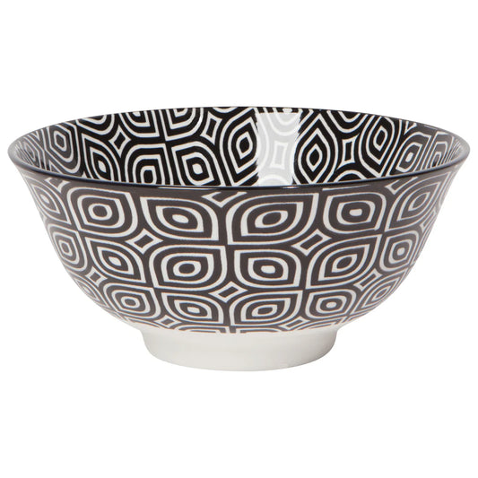 Black Geo Stamped Bowl