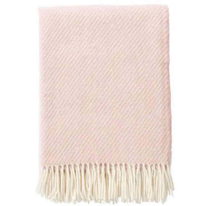 Classic Throw Pink 60 Merino 40 Lambs Wool - PABOOM