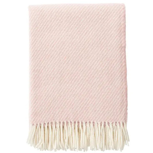 Classic Throw Pink 60 Merino 40 Lambs Wool - PABOOM