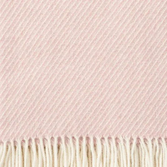 Classic Throw Pink 60 Merino 40 Lambs Wool - PABOOM
