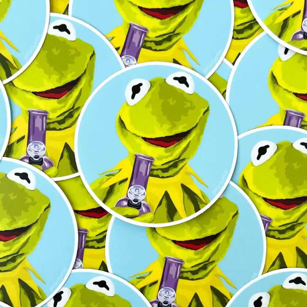 Kristin Fardy Artist - Being Green Made Easy 3’’ round sticker