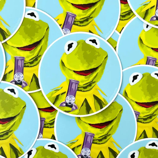 Kristin Fardy Artist - Being Green Made Easy 3’’ round sticker