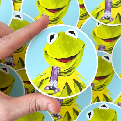 Kristin Fardy Artist - Being Green Made Easy 3’’ round sticker