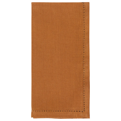 Amber Hemstitch Linen Napkins Set