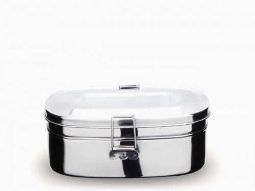 Onyx large 2-layer stainless steel sandwich box with latch clips - PABOOM