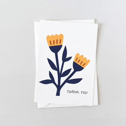 Thank You Flowers Card - PABOOM