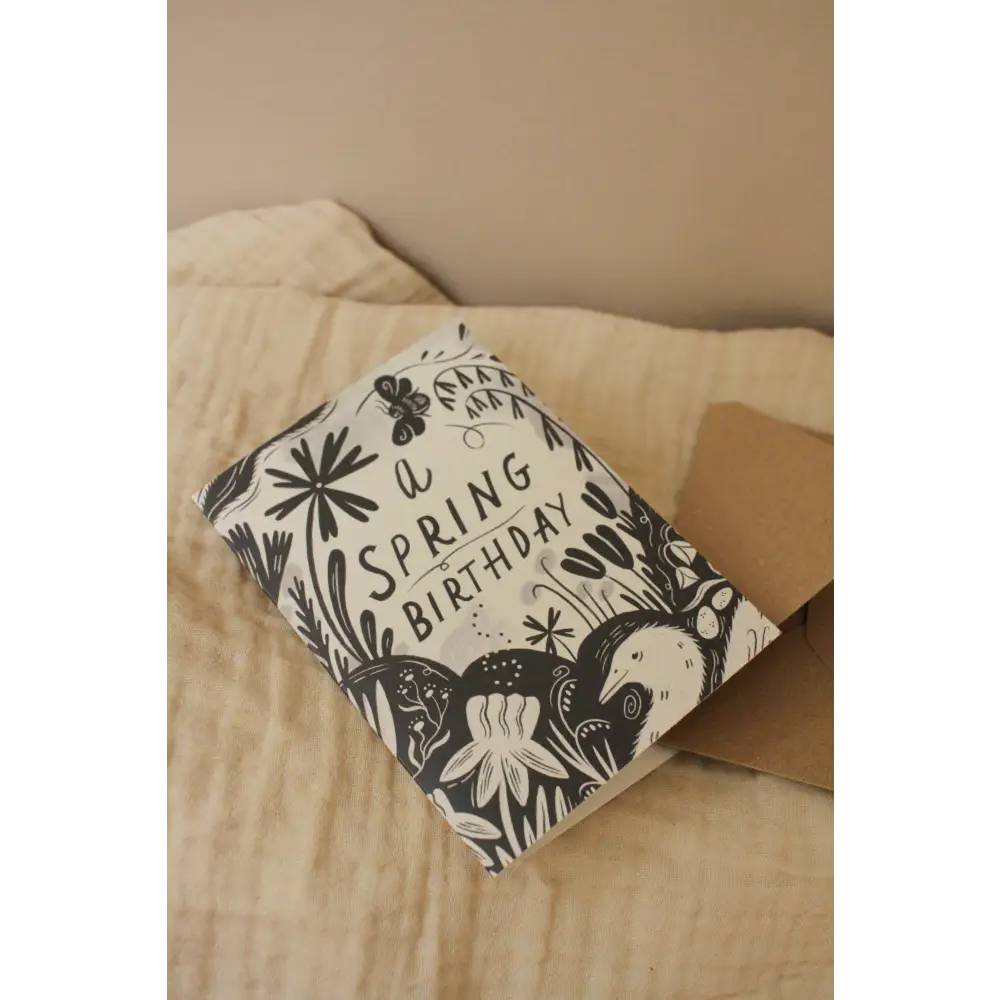 Lauren Marina - ’A Spring Birthday’ Seasonal Birthday Card Biodegradable Cello