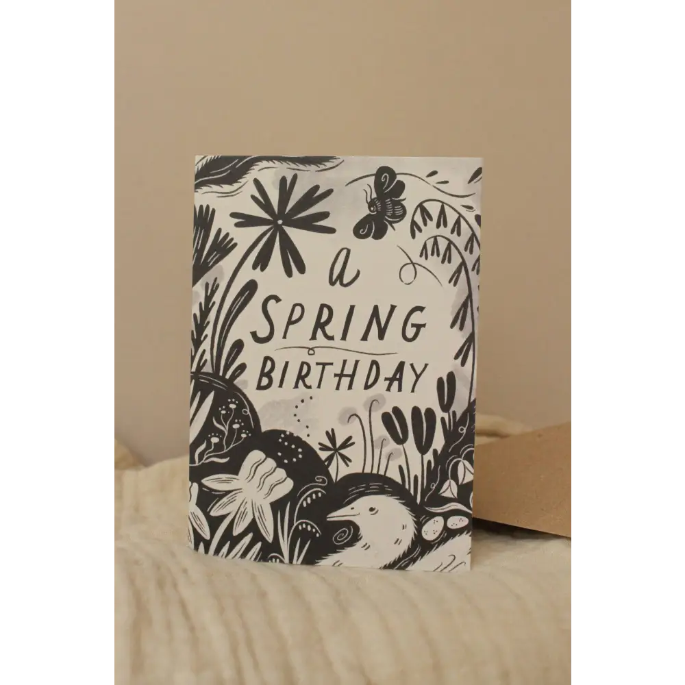 Lauren Marina - ’A Spring Birthday’ Seasonal Birthday Card Biodegradable Cello